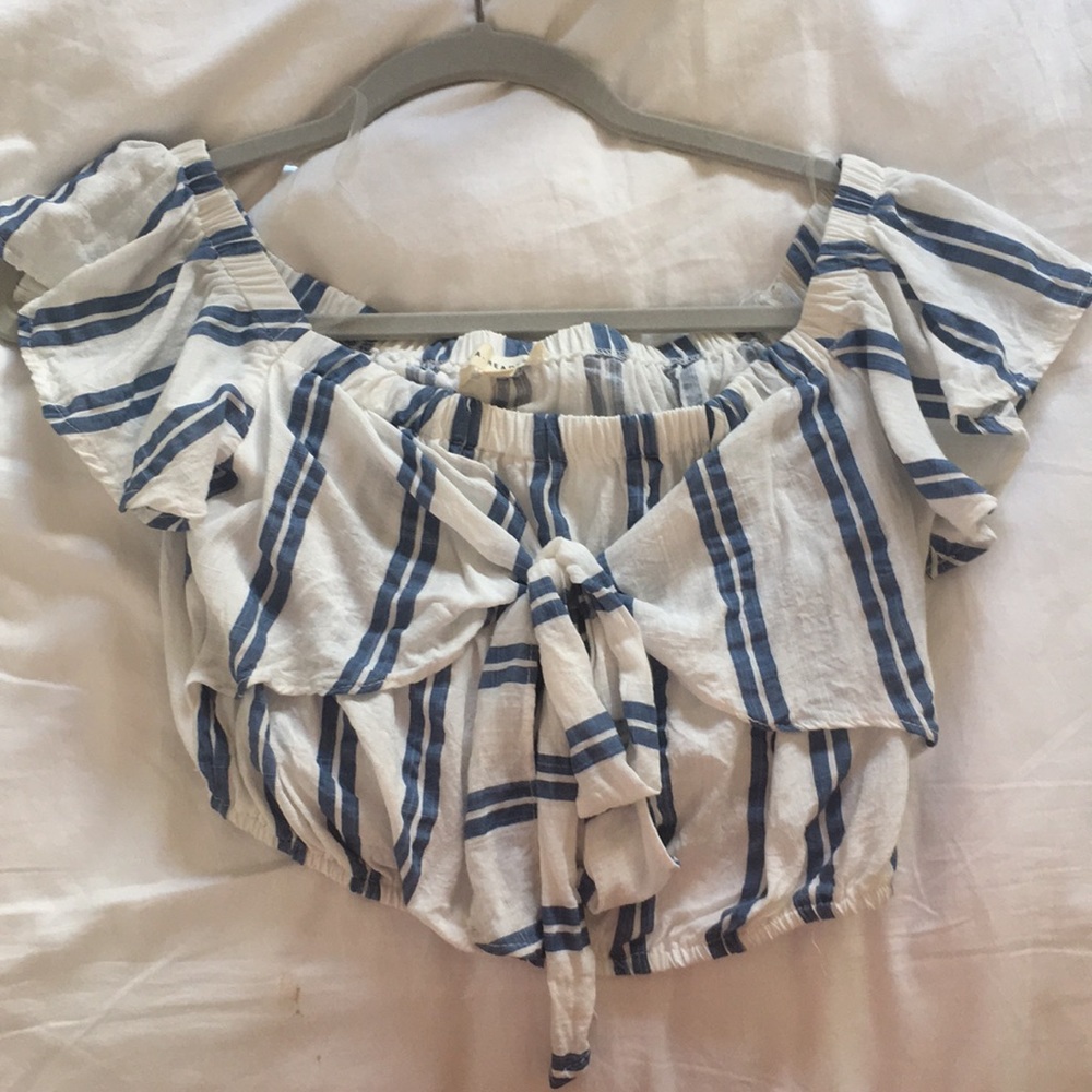 L.A. Hearts blue/white top